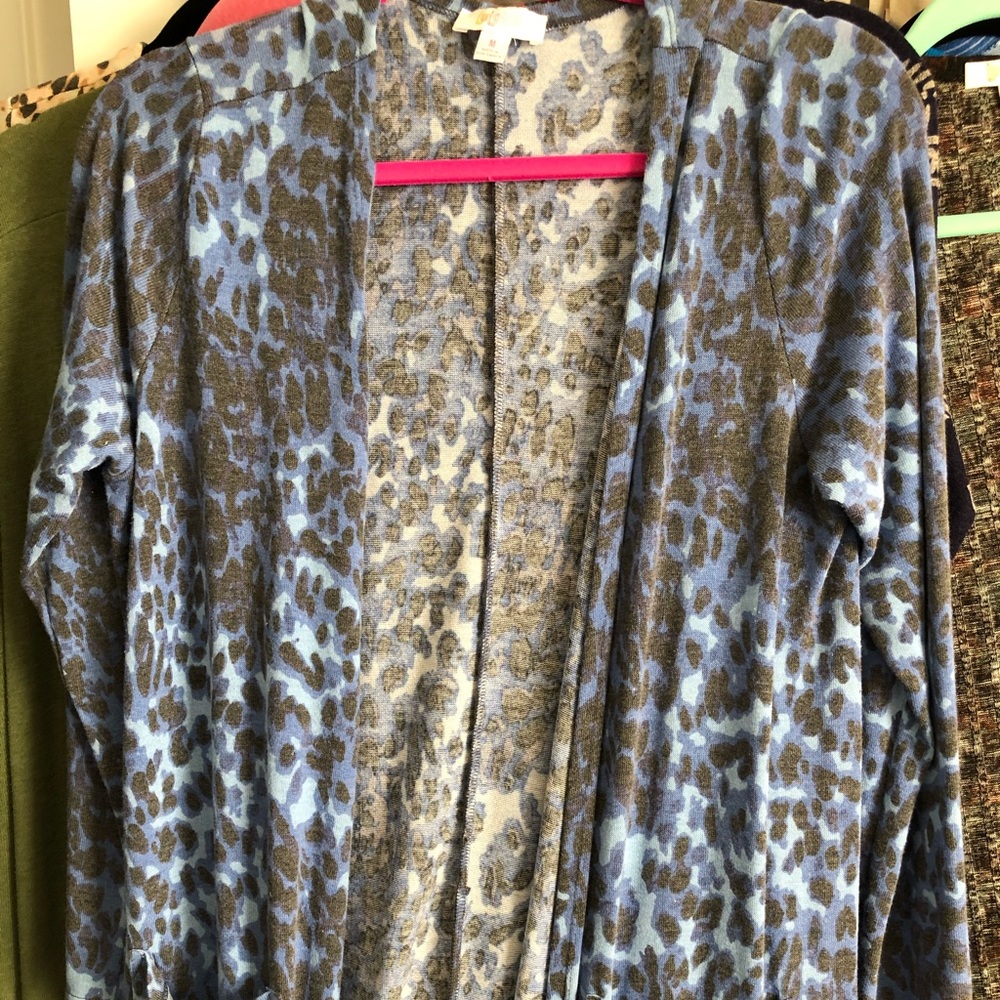 Blue leopard LulaRoe Sarah